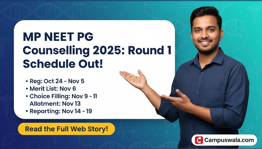 MP NEET PG Counselling 2025: First Round Schedule Released